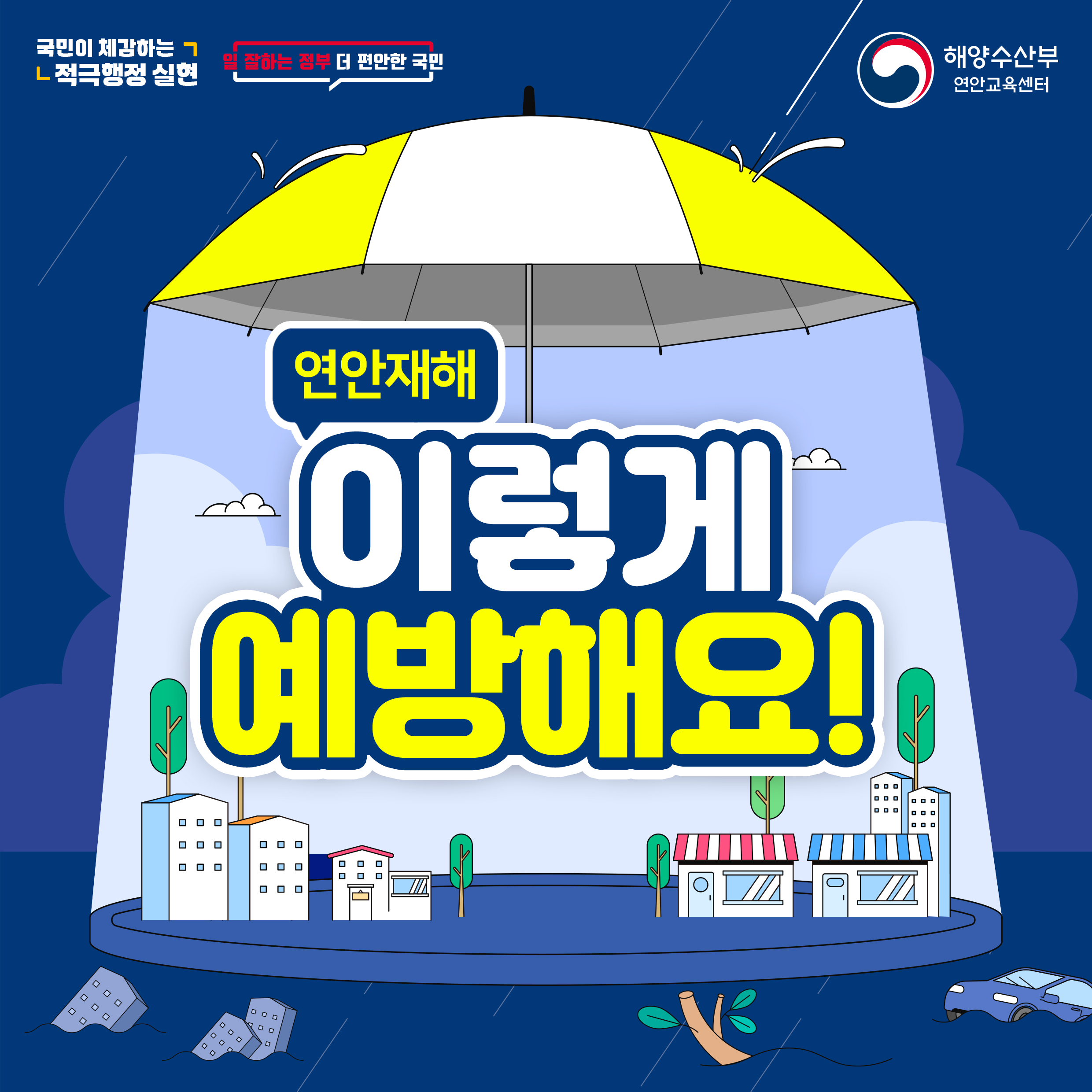 연안재해 이렇게 예방해요! 관련사진 1 보기